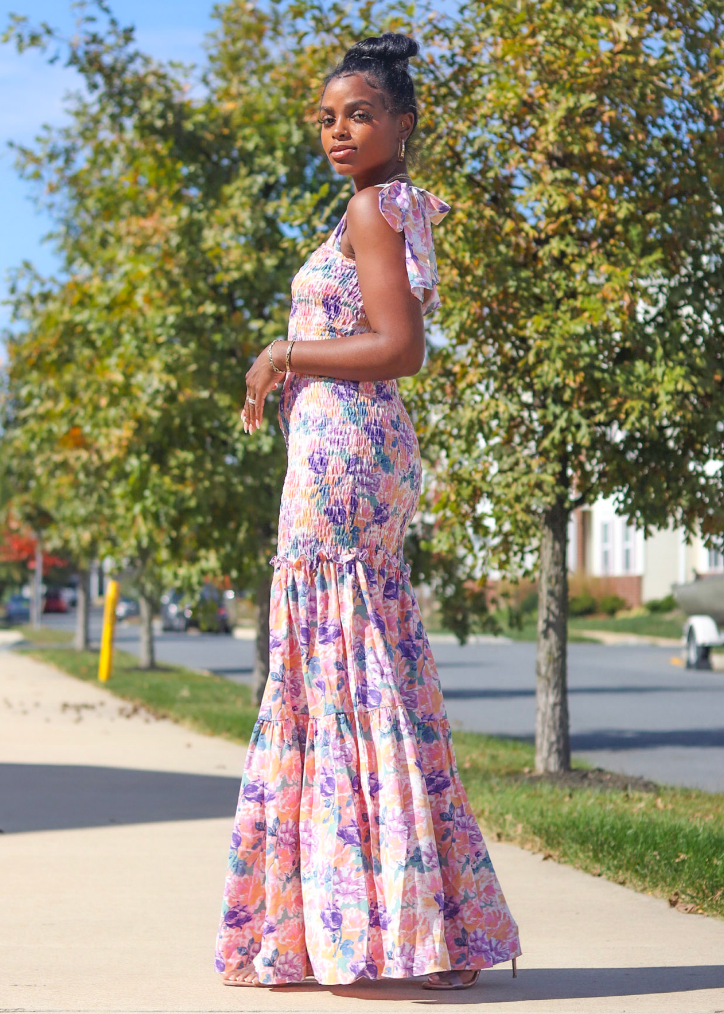 Floral maxi dress sales boutique